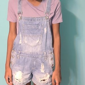 Distressed Overalls